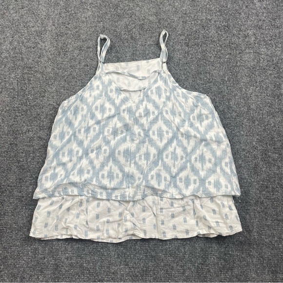 ABERCROMBIE KIDS Girls blue/white Tank Top flowy size: 9/0 - Picture 2 of 8